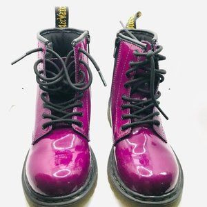 Dr. Martens Delaney Purple  Glitter Boot - Size 8